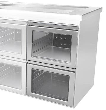 GGM Gastro | Ladeblok - glas - bestaand uit 2x 1/2 laden - |, Verzenden, Nieuw, Effen