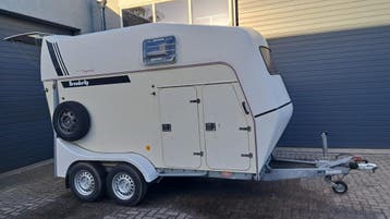 Brenderup 2 paards trailer, Ophalen, Gebruikt, Polyester, 2-paards trailer