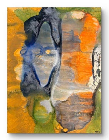 Dordevic Miodrag (1936) - Composition abstraite aux reflets