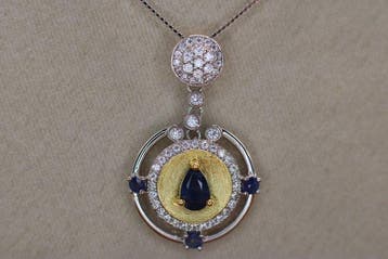 Zonder minimumprijs - Ketting met hanger Zilver, Verguld,