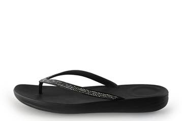Fitflop Slippers in maat 38 Zwart, Slippers, Verzenden, Zwart, Zo goed als nieuw
