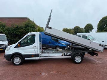 Ford Transit 350 2.0 TDCI EURO 6 N1 Kipper 410x215 Open Laad, Gebruikt, Euro 6, Wit, Ford