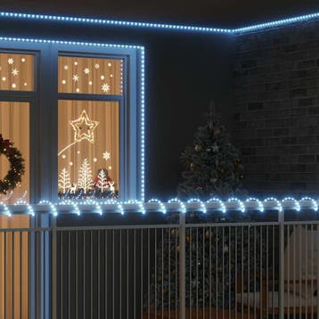 vidaXL Touwenlicht met 1200 LED Koud Wit 50 m PVC, Verzenden, Nieuw