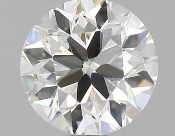 1 pcs Diamant (Natuurlijk) - 0.70 ct - Rond - G - IF -, Nieuw