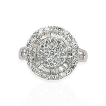 Zonder minimumprijs - Ring - 18 karaat Witgoud - 1.78ct. tw., Nieuw