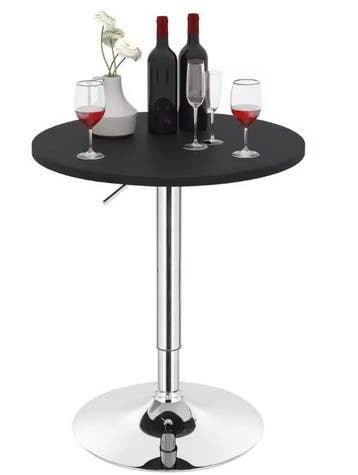 Ronde bartafel 60 cm verstelbaar met 360° draaibaar blad, Verzenden, Nieuw