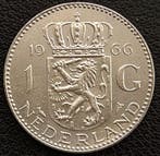 Nederlandse zilveren Gulden 1966, Verzenden, Koningin Juliana, Losse munt, Zilver