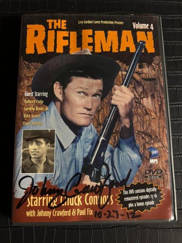 DVD The Rifleman - Gesigneerd door Johnny Crawford, Ophalen of Verzenden, Nieuw, Tv