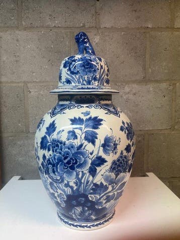 De Porceleyne Fles, Delft - Vaas - Keramiek - Delft blauwe, Antiek en Kunst