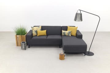 VDG Boavista Sunbrella loungebank chaise longue - Sooty -, Verzenden, Nieuw, Overige materialen