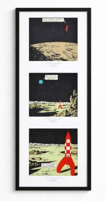 Tintin - Hergé - Série de trois tirés à part - On a marché, Boeken, Nieuw