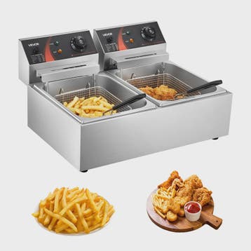 Dubbele Elektrische Frituurpan 12L - Professioneel & Compact, Verzenden, Nieuw