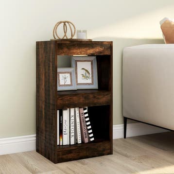 vidaXL Boekenkast/kamerscherm 40x30x72 cm gerookt, Huis en Inrichting, Kasten | Boekenkasten, Minder dan 50 cm, Verzenden, Nieuw