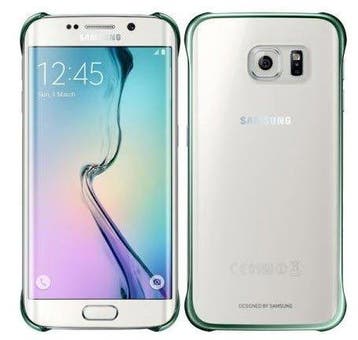 Clear cover Samsung Galaxy S6 Edge EF-QG925BGE groen, Verzenden, Nieuw