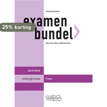 Examenbundel vmbo-gt/mavo Frans 2019/2020 9789006691078, Boeken, Schoolboeken, Verzenden, Zo goed als nieuw, A.J.I. van Dam