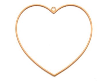 Metalen Hart hangend Apricot Ø15 cm, Ophalen of Verzenden, Nieuw