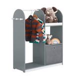 Kinderkast met Haken en Jurkstok – MDF Opbergmeubel voor Kle, Verzenden, Nieuw