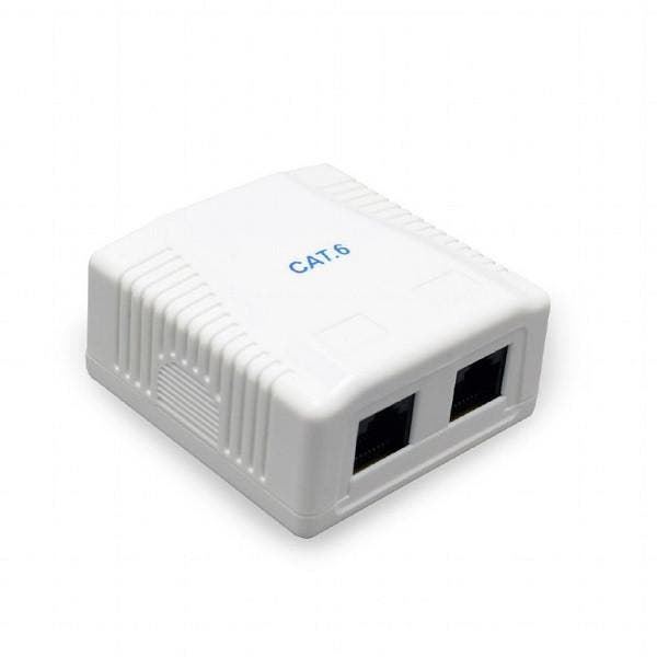 RJ45 wandcontactdoos | UTP, Computers en Software, Pc- en Netwerkkabels, Nieuw, Verzenden