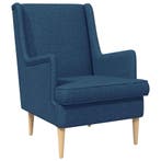 vidaXL Fauteuil Blauw Stof, Verzenden, Nieuw