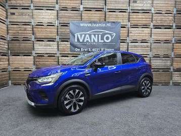 Zakelijke Lease |  Renault Captur 1.6 E-Tech Hybrid 145 Limi, Automaat, Stof, Gebruikt, Blauw