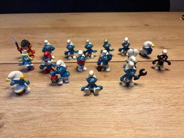 Schleich - Figuur - Smurfen figuren set (15) - Plastic, Hars