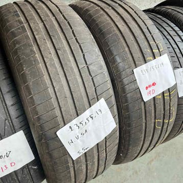 2 x Hankook 235-55-19 Zomerbanden 5,5mm, 19 inch, Gebruikt, Ophalen of Verzenden, 235 mm