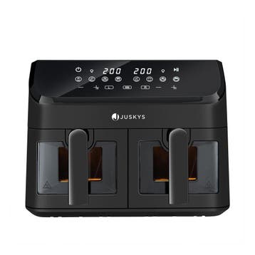 Dubbele Airfryer - Heteluchtfriteuse - 9 liter -9 Kookprogra, Verzenden, Nieuw