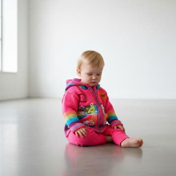 Traditioneel Arpilleria baby jasje, baby vest wol, Verzenden, Nieuw, Jongetje of Meisje, Jasje