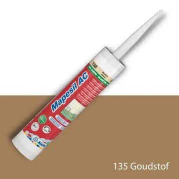 Mapei Mapesil AC - Siliconenkit - 310ml - Goudstof 135, Doe-het-zelf en Verbouw, Tegels, Ophalen of Verzenden, Nieuw, Keramiek
