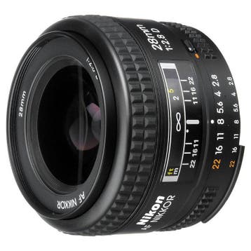 Nikon AF 28mm f/2.8 D objectief - Tweedehands, Verzenden, Gebruikt, Groothoeklens