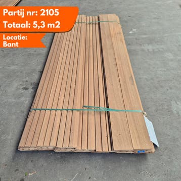 DEMO partij Thermo Triple Rhombus Ayous 2170x143-130x25mm, Ophalen of Verzenden, Nieuw