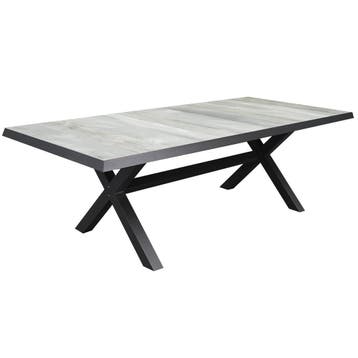 New Delhi dining tuintafel 224x103xH72,5 cm met kruispoot, Ophalen of Verzenden, Nieuw