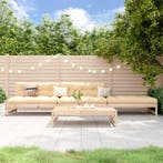 vidaXL 4-delige Loungeset massief grenenhout, Verzenden, Nieuw, 4 zitplaatsen, Loungeset