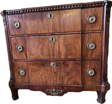 antieke ladekast 94 breed en 84 cm hoog, Antiek en Kunst, Antiek | Meubels | Kasten