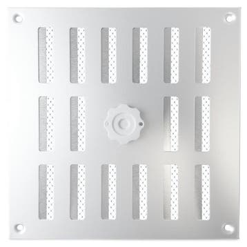 Aluminium afsluitbaar schuifrooster opbouw 195 x 195mm - ALU, Verzenden, Nieuw