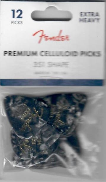 Fender 351 shape plectrum Extra Heavy 12-pack, Muziek en Instrumenten, Instrumenten | Toebehoren, Ophalen of Verzenden, Nieuw