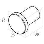Wiesbaden Alonzo Handdoekhaak - Jashaak - Muurhaak - Klein -, Ophalen of Verzenden, Nieuw