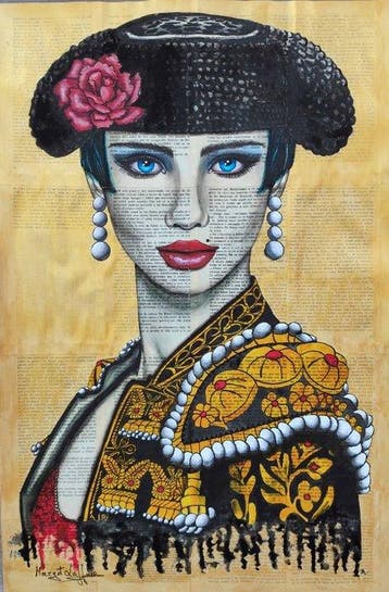 Margot Laffon - Lapislazuli and Gold - Original - Completely