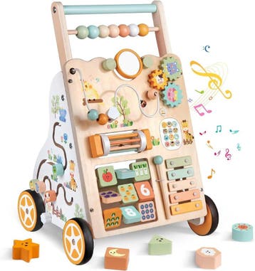 Montessori Activiteitencentrum | Hout | Tweedekansje OP=OP, Ophalen of Verzenden, Gebruikt, Duwvoertuig