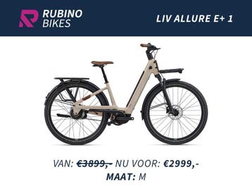 LIV Allure E+ 1 | 75Nm | 430Wh | NIEUW | €900 KORTING, Fietsen en Brommers, Ophalen, Nieuw, 50 km per accu of meer, Overige merken