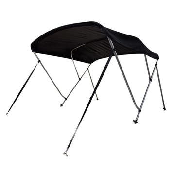 Navishade Biminitop 3 Boog 137cm Zwart Doek-Breedte 170 - 18, Ophalen of Verzenden, Nieuw