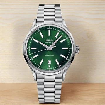 Mido - Multifort Automatic Green Dial - M0404071109100 -, Nieuw