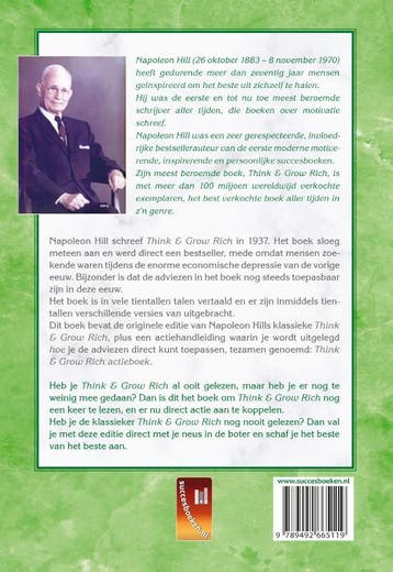 Think & grow rich actieboek 9789492665119 Napoleon Hill, Verzenden, Gelezen, Napoleon Hill