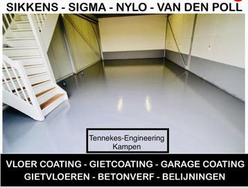 240m2 / 45kg  2K Epoxy Vloercoating Betoncoating HACCP Verf, Verzenden, Wit, Nieuw, Verf