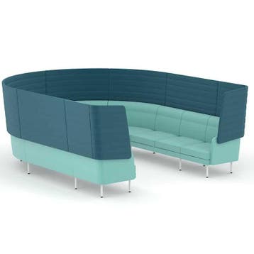 10-zits bank curved met hoge rug | Arcipelago, Nieuw in verpakking