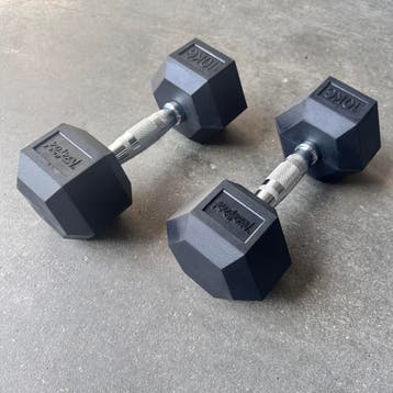 KRAKEN Hex Dumbbells 2 x 10 kg nieuw in doos, Verzenden, Nieuw