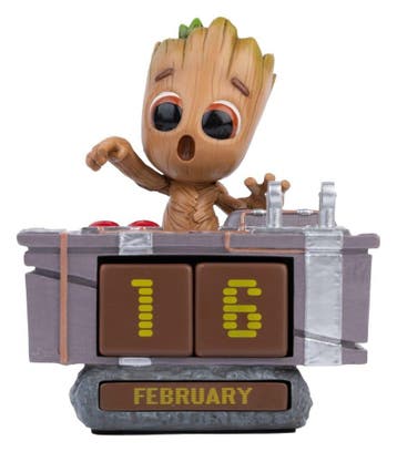 Marvel 3D Perpetual Calendar Groot Death Button 12 cm, Ophalen of Verzenden, Nieuw