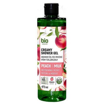 Bio Naturell - Romige douchegel - Perzik en melk - verzacht, Nieuw