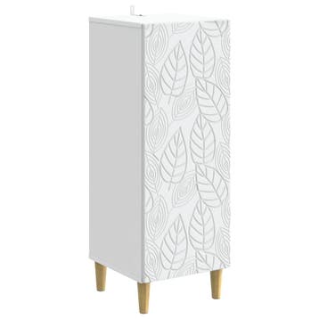 vidaXL Dressoir Wit 33 x 34,5 x 90 cm Bewerkt hout, Huis en Inrichting, Kasten | Dressoirs, Verzenden, Nieuw, Overige houtsoorten