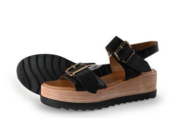 Sacha Sandalen in maat 40 Zwart, Verzenden, Zwart, Sandalen of Muiltjes, Zo goed als nieuw